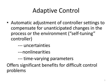 adaptive control ppt